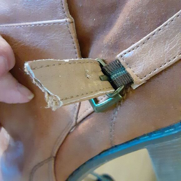 ROCKET DOG VINTANGE Y2K CHUCKY HEEL CAMEL COLOR BOOTIES SZ 6 - Picture 14 of 15